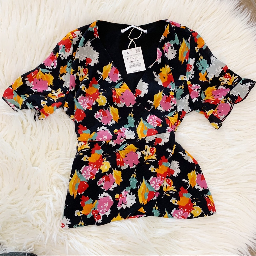 ZARA Wrap front top